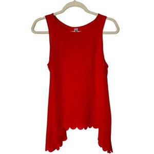 It’s Red top Open back Size small See-through